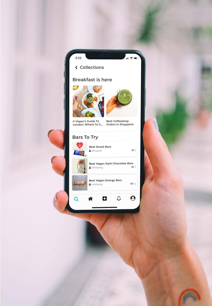 Woman holding phone info-2